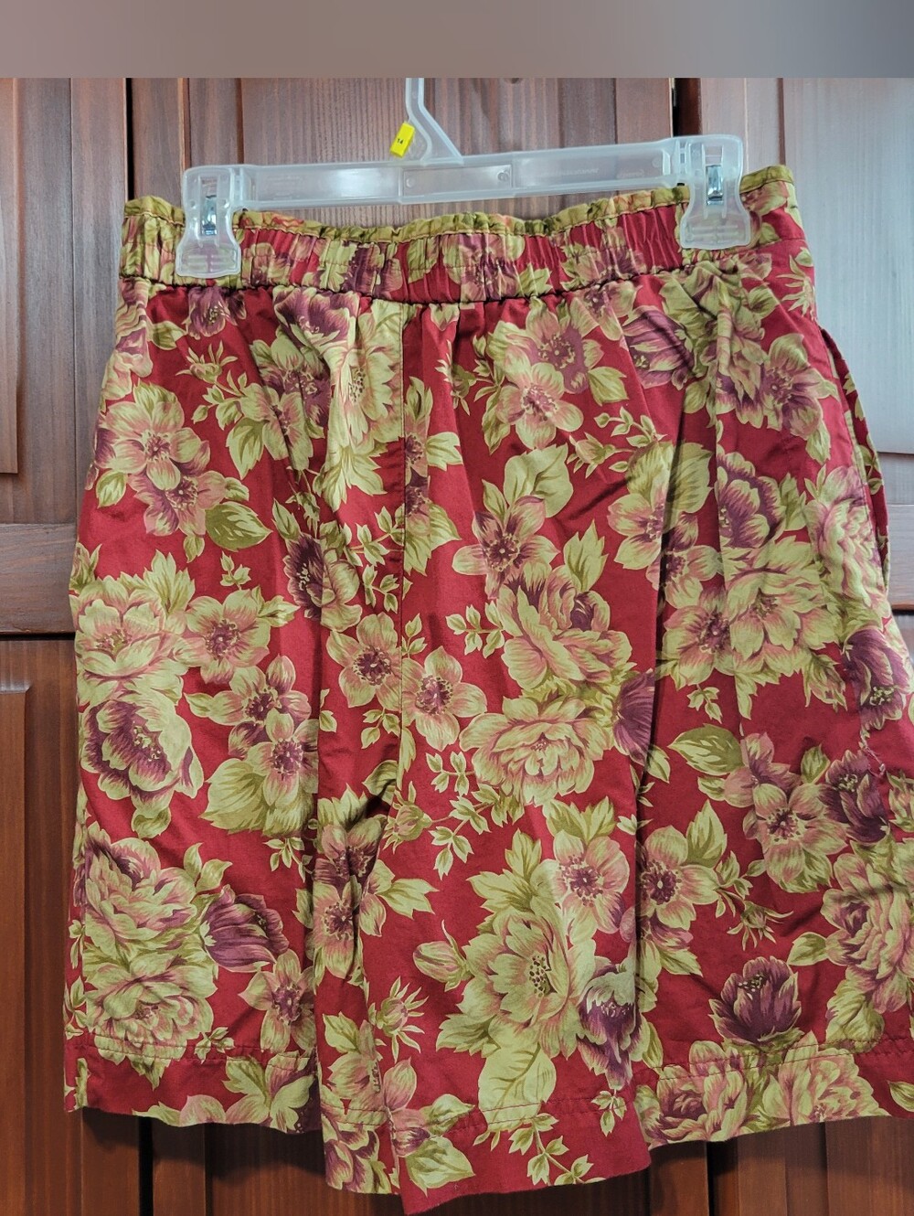Vintage Liz Sport Floral High Waisted Cotton Colorful 90s Hippie Shorts 10 - Picture 6 of 7